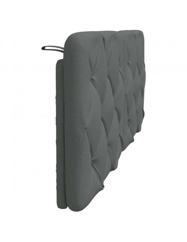 Cuscino Testiera Grigio Scuro 140 cm in Tessuto