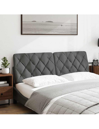 Cuscino Testiera Grigio Scuro 160 cm in Tessuto