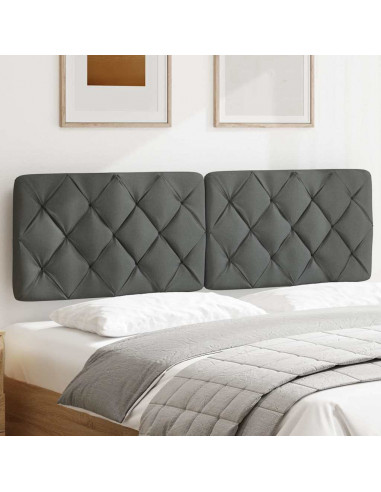 Cuscino Testiera Grigio Scuro 160 cm in Tessuto