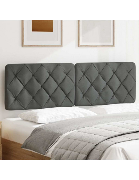 Cuscino Testiera Grigio Scuro 160 cm in Tessuto