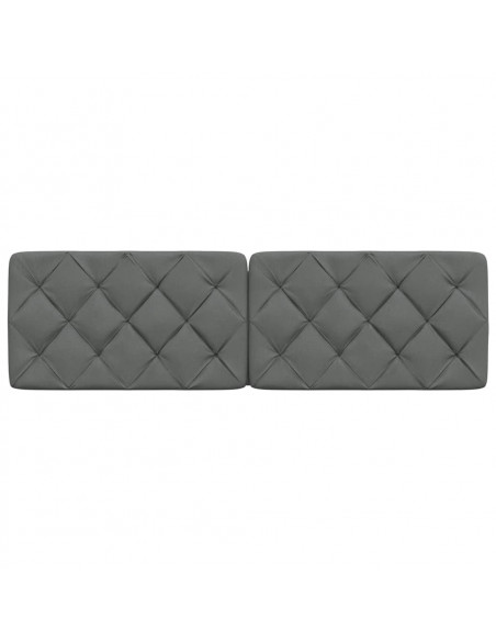 Cuscino Testiera Grigio Scuro 160 cm in Tessuto