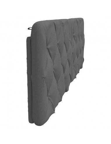 Cuscino Testiera Grigio Scuro 160 cm in Tessuto
