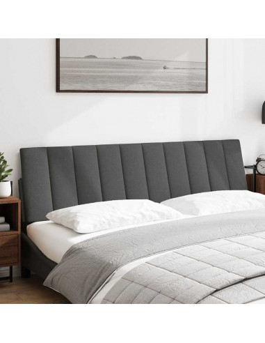 Cuscino Testiera Grigio Scuro 180 cm in Tessuto