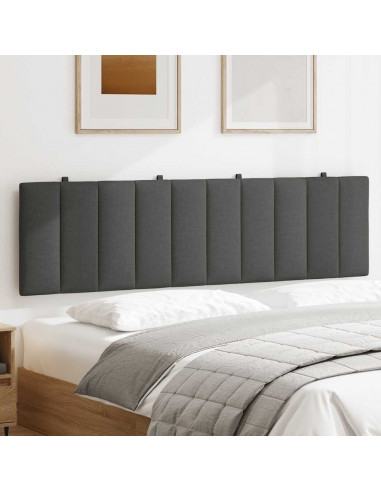 Cuscino Testiera Grigio Scuro 180 cm in Tessuto