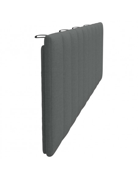 Cuscino Testiera Grigio Scuro 180 cm in Tessuto