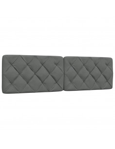 Cuscino Testiera Grigio Scuro 180 cm in Tessuto