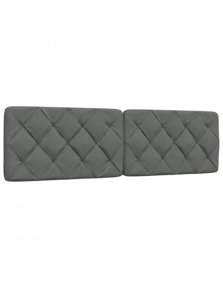Cuscino Testiera Grigio Scuro 180 cm in Tessuto