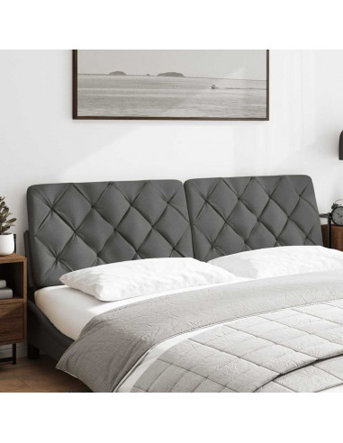 Cuscino Testiera Grigio Scuro 180 cm in Tessuto
