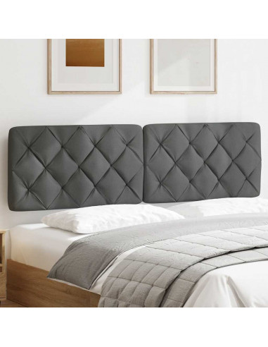 Cuscino Testiera Grigio Scuro 180 cm in Tessuto