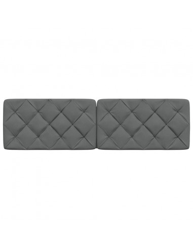 Cuscino Testiera Grigio Scuro 180 cm in Tessuto