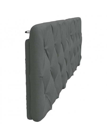 Cuscino Testiera Grigio Scuro 180 cm in Tessuto