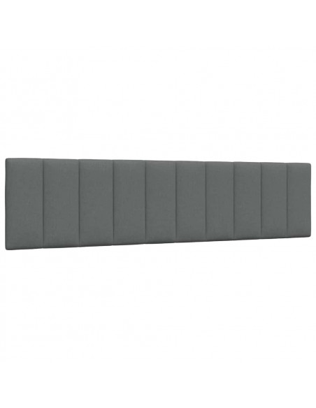 Cuscino Testiera Grigio Scuro 200 cm in Tessuto