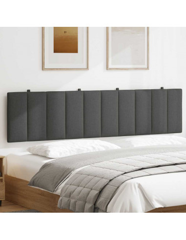 Cuscino Testiera Grigio Scuro 200 cm in Tessuto