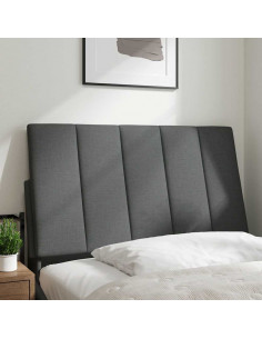 Cuscino Testiera Grigio Scuro 80 cm in Tessuto