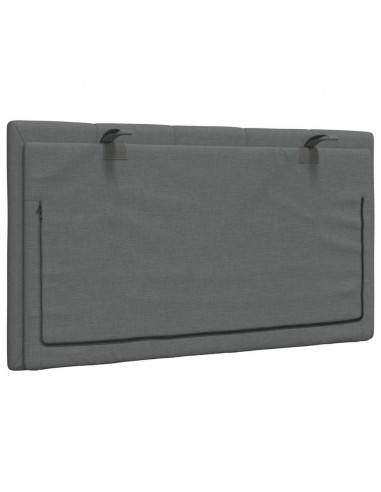 Cuscino Testiera Grigio Scuro 80 cm in Tessuto