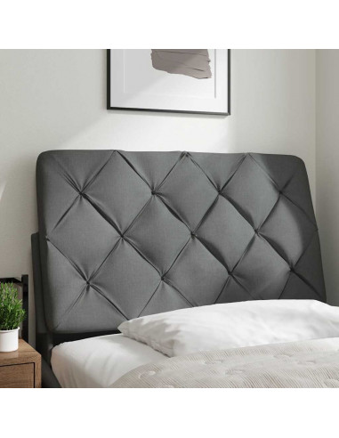Cuscino Testiera Grigio Scuro 80 cm in Tessuto