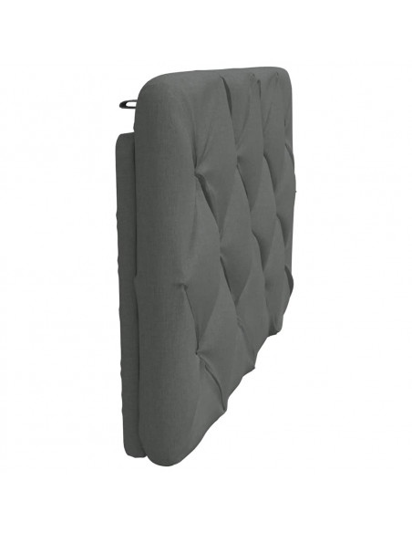 Cuscino Testiera Grigio Scuro 80 cm in Tessuto