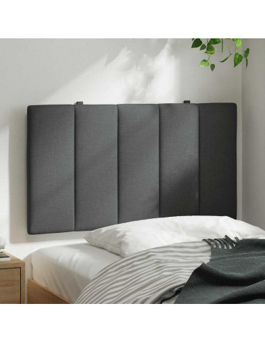 Cuscino Testiera Grigio Scuro 90 cm in Tessuto