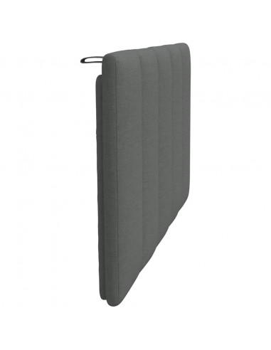 Cuscino Testiera Grigio Scuro 90 cm in Tessuto