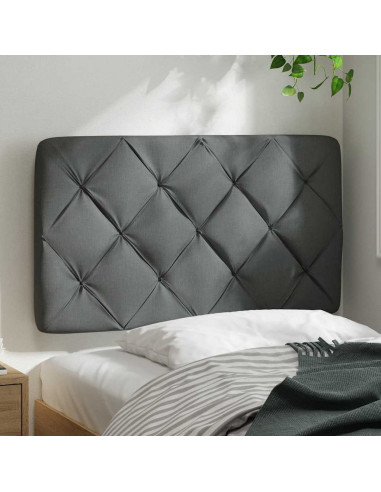 Cuscino Testiera Grigio Scuro 90 cm in Tessuto