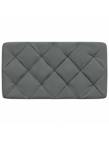 Cuscino Testiera Grigio Scuro 90 cm in Tessuto