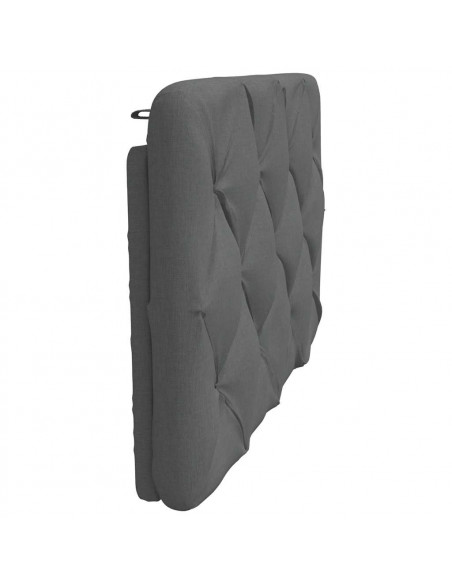 Cuscino Testiera Grigio Scuro 90 cm in Tessuto