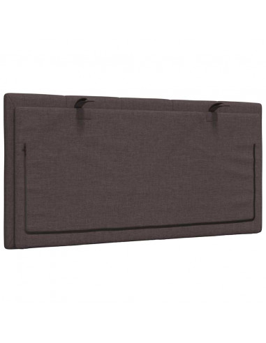 Cuscino Testiera Marrone Scuro 100 cm in Tessuto