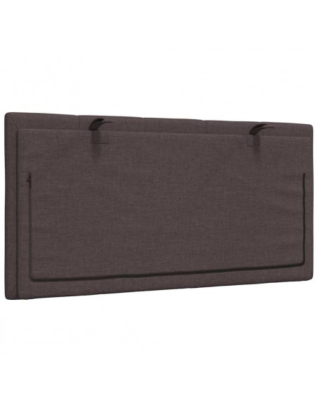 Cuscino Testiera Marrone Scuro 100 cm in Tessuto