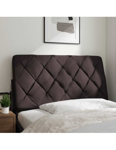 Cuscino Testiera Marrone Scuro 100 cm in Tessuto