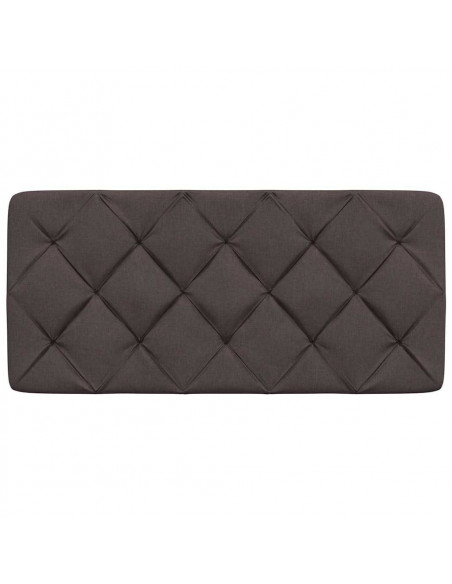 Cuscino Testiera Marrone Scuro 100 cm in Tessuto