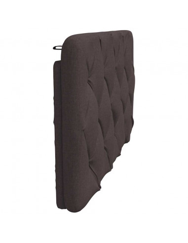 Cuscino Testiera Marrone Scuro 100 cm in Tessuto