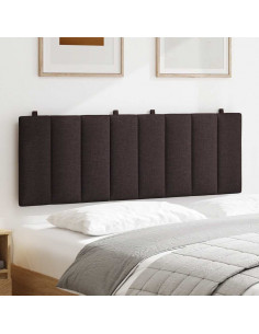 Cuscino Testiera Hanko Marrone Scuro 120 cm in Tessuto 2