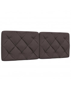 Cuscino Testiera Marrone Scuro 120 cm in Tessuto