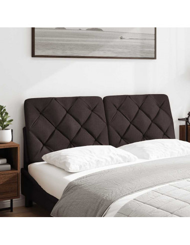 Cuscino Testiera Marrone Scuro 120 cm in Tessuto