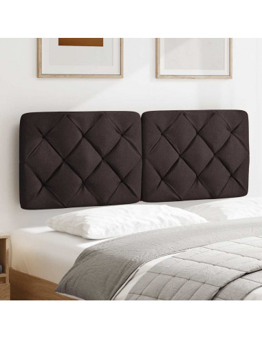 Cuscino Testiera Marrone Scuro 120 cm in Tessuto