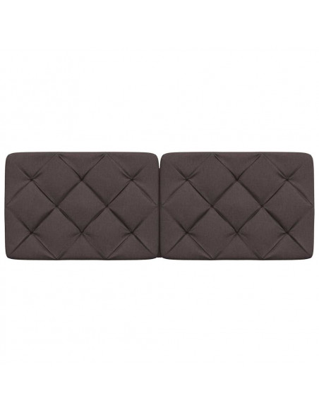 Cuscino Testiera Marrone Scuro 120 cm in Tessuto
