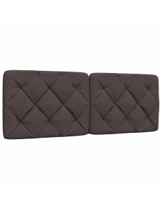 Cuscino Testiera Marrone Scuro 140 cm in Tessuto