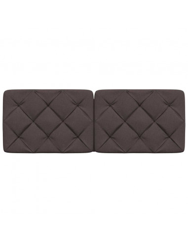 Cuscino Testiera Marrone Scuro 140 cm in Tessuto
