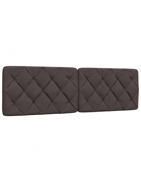 Cuscino Testiera Marrone Scuro 160 cm in Tessuto