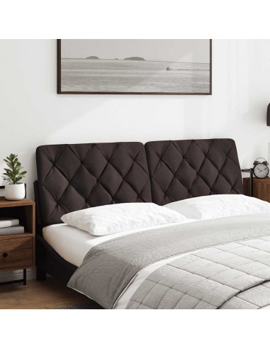 Cuscino Testiera Marrone Scuro 160 cm in Tessuto