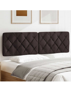 Cuscino Testiera Marrone Scuro 160 cm in Tessuto 2
