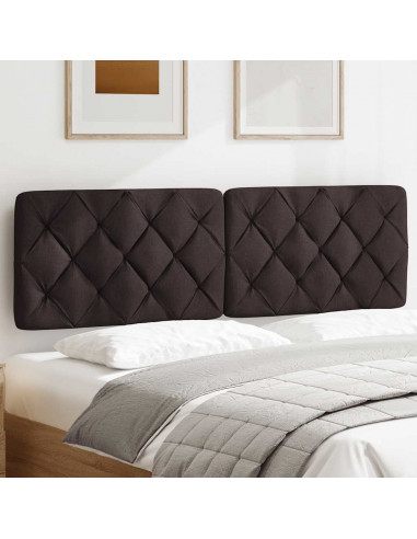 Cuscino Testiera Marrone Scuro 160 cm in Tessuto