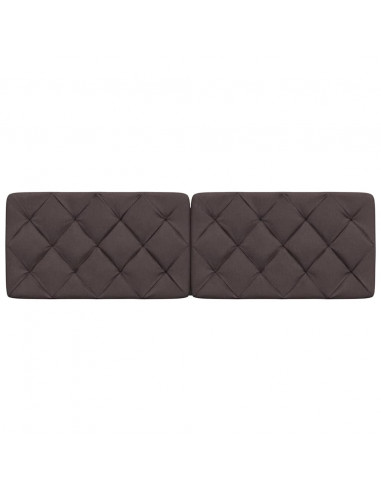 Cuscino Testiera Marrone Scuro 160 cm in Tessuto