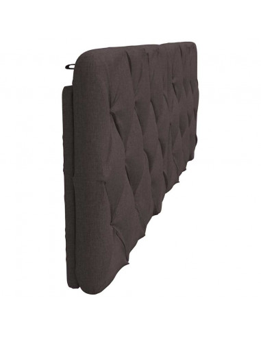 Cuscino Testiera Marrone Scuro 160 cm in Tessuto