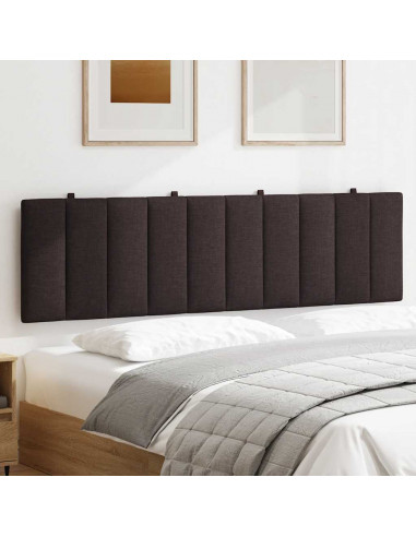 Cuscino Testiera Hanko Marrone Scuro 180 cm in Tessuto