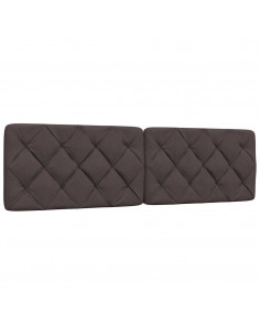 Cuscino Testiera Marrone Scuro 180 cm in Tessuto