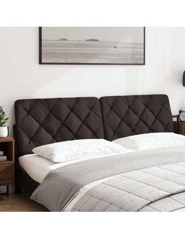 Cuscino Testiera Marrone Scuro 180 cm in Tessuto