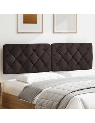 Cuscino Testiera Marrone Scuro 180 cm in Tessuto