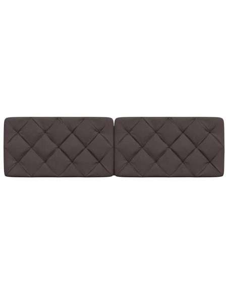 Cuscino Testiera Marrone Scuro 180 cm in Tessuto