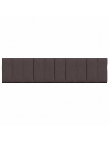Cuscino Testiera Hanko Marrone Scuro 200 cm in Tessuto